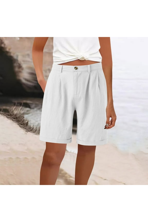 Women's Drawstring Pants, Loose Fit Solid Color with Pockets, for Summer Casual and Daily Wear
