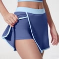 thumbnail image 1 of Haivin Women's Fashion Skort, Color Block with Elastic Waist, Loose Fit for Daily Casual Wear, 1 of 6