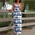 thumbnail image 1 of Haivin Women's Floral Print Sleeveless Jumpsuit with Straps, High Waist Wide Leg and Pockets, for Daily Wear and Vacation, 1 of 5