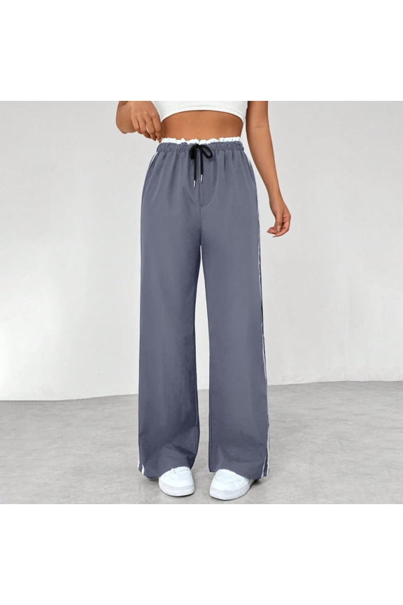Women's High Waist Drawstring Pants, Casual Comfortable for Everyday Wear