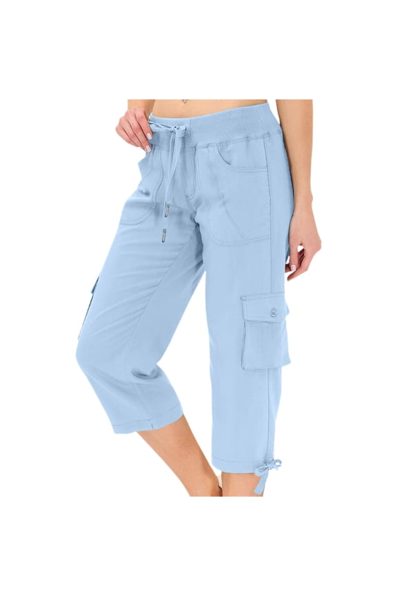 Women's Loose Outdoor Hiking Sports Pants With Pockets