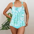 thumbnail image 1 of Haivin Women's Printed Tankini Swimsuit with Halter Neck and Wide Straps, Two-Piece Beachwear for Swimming, Vacation and Pool, 1 of 6
