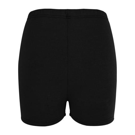 Haivin Women's Solid Color Mid-Thigh Shorts, Thickened Fabric for Support, for Sports and Daily Wear