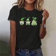 thumbnail image 1 of Haivin Women's St. Patrick's Day Print Short Sleeve T-Shirt, Comfortable Round Neck Top for Festive Wear, Casual and Holiday Outfit, 1 of 6