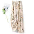 thumbnail image 1 of Haivin Women's Wide Leg Pants, Lightweight Printed Casual Summer Cotton Blend for Daily Wear and Travel, 1 of 5