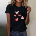 thumbnail image 1 of Haivin Womens T Shirts Short Sleeve Tops Casual Blouses Spring Summer Outfits Flowy Front Scooped Neck, 1 of 5