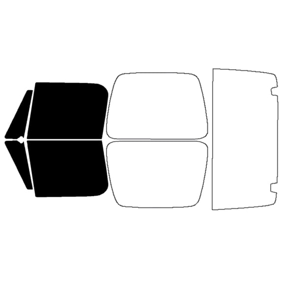 Haiy Co - PreCut 2Ply 05% Window Tint Film Kit For 1987-1995 Jeep Wrangler YJ -Front Windows
