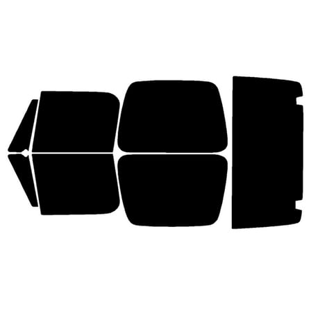 Haiy Co - PreCut 2Ply 05% Window Tint Film Kit For 1987-1995 Jeep Wrangler YJ -Side+Rear Window