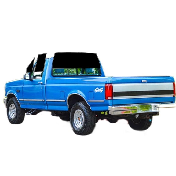Haiy Co - PreCut 2Ply 05% Window Tint Film Kit For 1992-1996 Ford F150 Regular Cab -Side+Rear Window