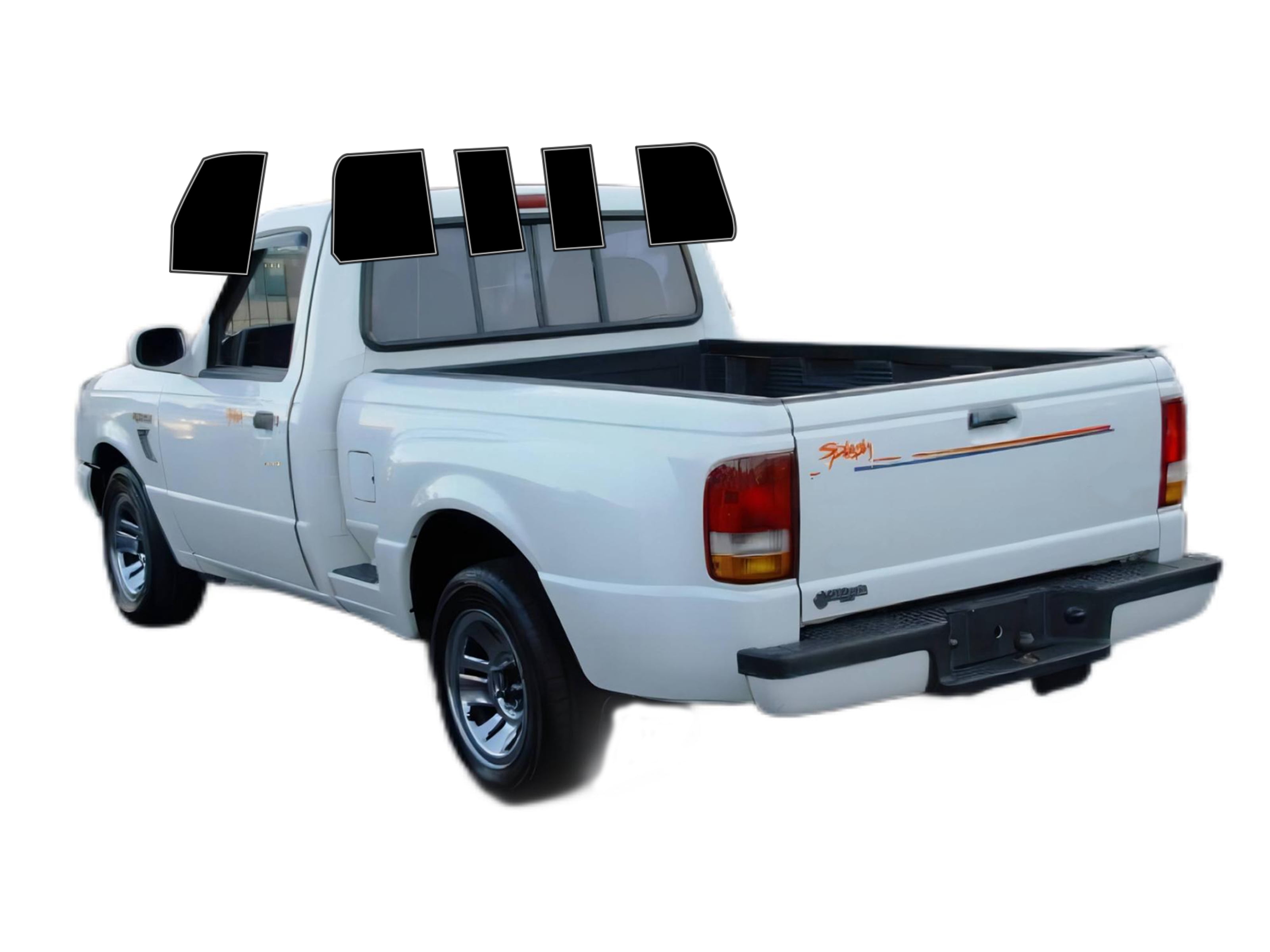 Haiy Co - PreCut 2Ply 05% Window Tint Film Kit For 1993-1997 Ford ...