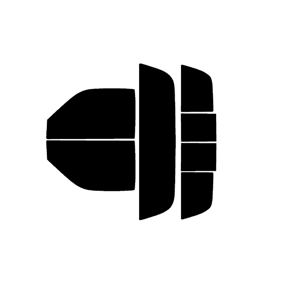 Haiy Co - PreCut 2Ply 05% Window Tint Film Kit For 1994-2001 RAM 1500 Regular -Side+Rear Window