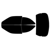 Haiy Co - PreCut 2Ply 05% Window Tint Film Kit For 1995-1999 Hyundai Accent 2Door Hatch -Side+Rear Window