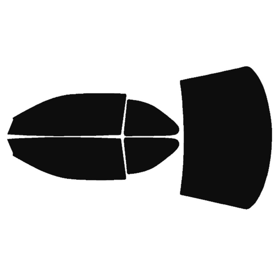 Haiy Co - PreCut 2Ply 05% Window Tint Film Kit For 1995-2000 Dodge Avenger Coupe -Side+Rear Window