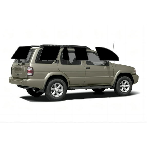 Haiy Co - PreCut 2Ply 05% Window Tint Film Kit For 1996-2004 Nissan Pathfinder -Side+Rear Window