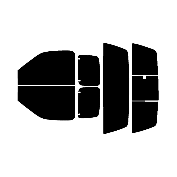 Haiy Co - PreCut 2Ply 05% Window Tint Film Kit For 1997-1998 Ford F250 Extended Cab -Side+Rear Window