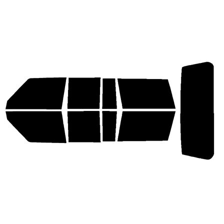 Haiy Co - PreCut 2Ply 05% Window Tint Film Kit For 1997-2001 Jeep Cherokee 4Door -Side+Rear Window