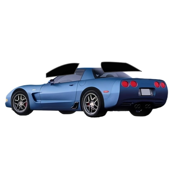 Haiy Co - PreCut 2Ply 05% Window Tint Film Kit For 1997-2004 Chevrolet Corvette Coupe -Side+Rear Window