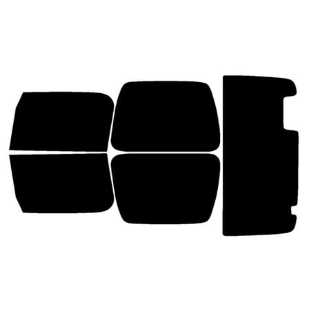 Haiy Co - PreCut 2Ply 05% Window Tint Film Kit For 1997-2006 Jeep Wrangler TJ -Side+Rear Window