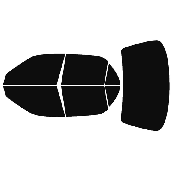 Haiy Co - PreCut 2Ply 05% Window Tint Film Kit For 1998-2002 Chevrolet Prizm -Side+Rear Window