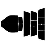 Haiy Co - PreCut 2Ply 05% Window Tint Film Kit For 1998-2004 Nissan Frontier Extended -Side+Rear Window