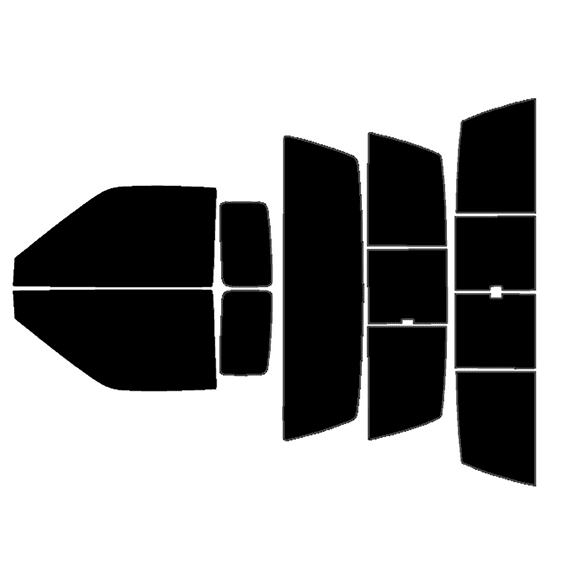 Haiy Co - PreCut 2Ply 05% Window Tint Film Kit For 1998-2004 Nissan Frontier Extended -Side+Rear Window