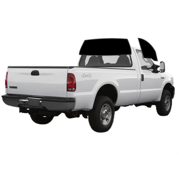 Haiy Co - PreCut 2Ply 05% Window Tint Film Kit For 1999-2007 Ford F250 Regular Cab -Side+Rear Window