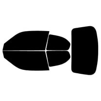 Haiy Co - PreCut 2Ply 05% Window Tint Film Kit For 2000-2006 Hyundai Accent 2Door Hatch -Side+Rear Window