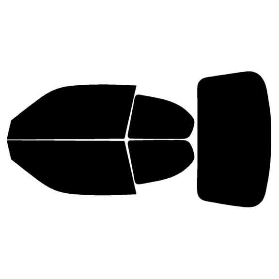 Haiy Co - PreCut 2Ply 05% Window Tint Film Kit For 2000-2006 Hyundai Accent 2Door Hatch -Side+Rear Window