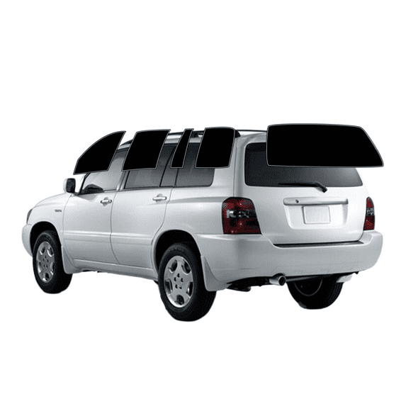 Haiy Co - PreCut 2Ply 05% Window Tint Film Kit For 2001-2007 Toyota Highlander -Side+Rear Window