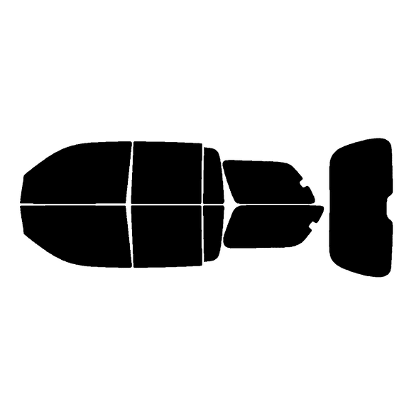 Haiy Co - PreCut 2Ply 05% Window Tint Film Kit For 2002-2006 Chevrolet Trailblazer EXT -Side+Rear Window