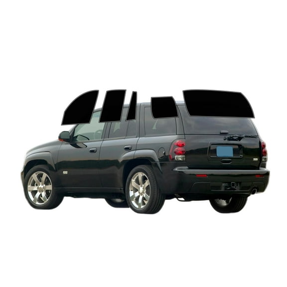 Haiy Co - PreCut 2Ply 05% Window Tint Film Kit For 2002-2009 Chevrolet Trailblazer -Side+Rear Window