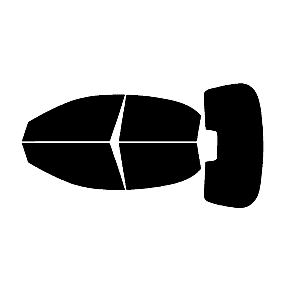 Haiy Co - PreCut 2Ply 05% Window Tint Film Kit For 2004-2010 Chevrolet Optra Hatch -Side+Rear Window