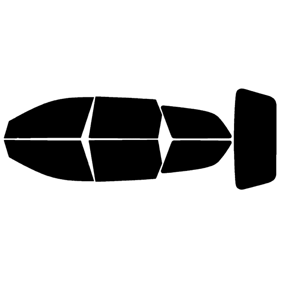 Haiy Co - PreCut 2Ply 05% Window Tint Film Kit For 2004-2010 Chevrolet Optra Wagon -Side+Rear Window