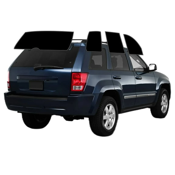 Haiy Co - PreCut 2Ply 05% Window Tint Film Kit For 2005-2010 Jeep Grand Cherokee 4Door -Side+Rear Window
