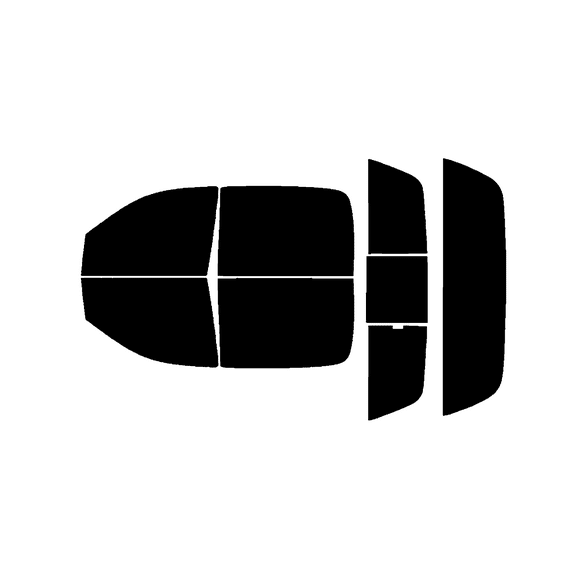 Haiy Co - PreCut 2Ply 05% Window Tint Film Kit For 2006-2008 RAM 1500 Crew -Side+Rear Window