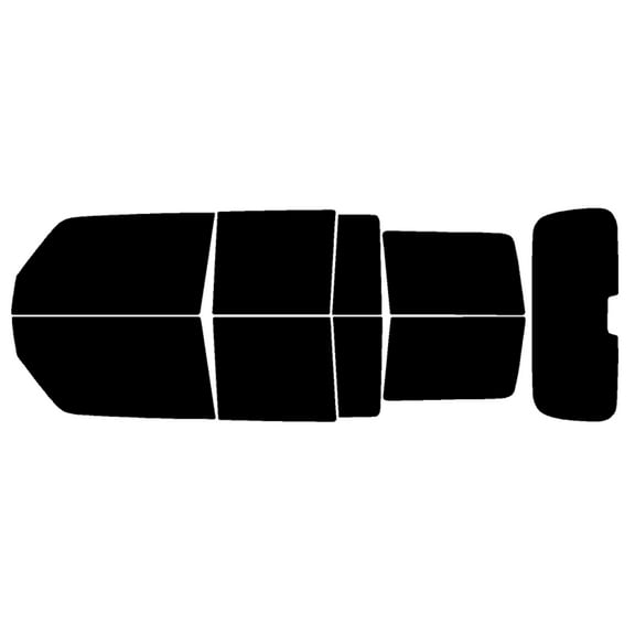 Haiy Co - PreCut 2Ply 05% Window Tint Film Kit For 2006-2010 Jeep Comanche -Side+Rear Window