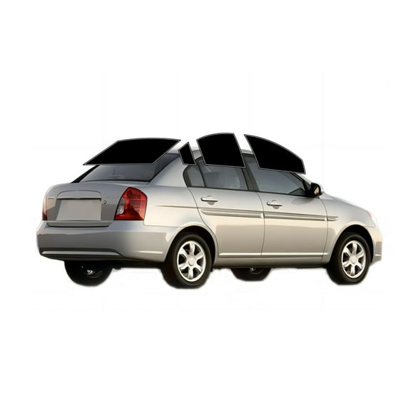 Haiy Co - PreCut 2Ply 05% Window Tint Film Kit For 2006-2011 Hyundai Accent Sedan -Side+Rear Window