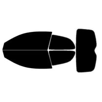 Haiy Co - PreCut 2Ply 05% Window Tint Film Kit For 2007-2011 Hyundai Accent 2Door Hatch -Side+Rear Window