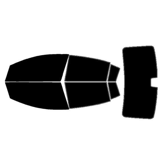 Haiy Co - PreCut 2Ply 05% Window Tint Film Kit For 2007-2012 Nissan Sentra Sedan -Side+Rear Window