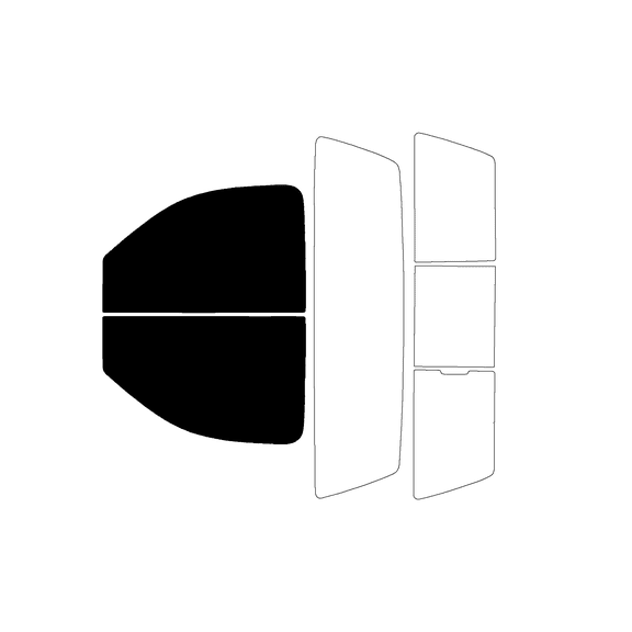 Haiy Co - PreCut 2Ply 05% Window Tint Film Kit For 2007-2013 Chevrolet Silverado 2500 Regular -Front Windows