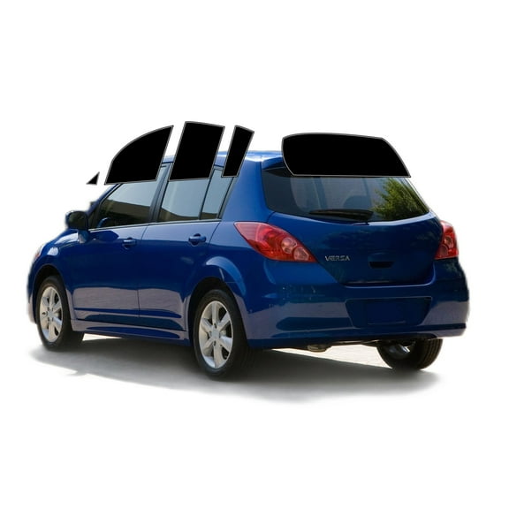 Haiy Co - PreCut 2Ply 05% Window Tint Film Kit For 2007-2013 Nissan Versa Hatch -Side+Rear Window