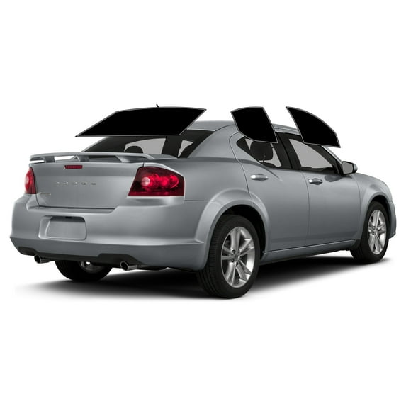 Haiy Co - PreCut 2Ply 05% Window Tint Film Kit For 2008-2014 Dodge Avenger Sedan -Side+Rear Window