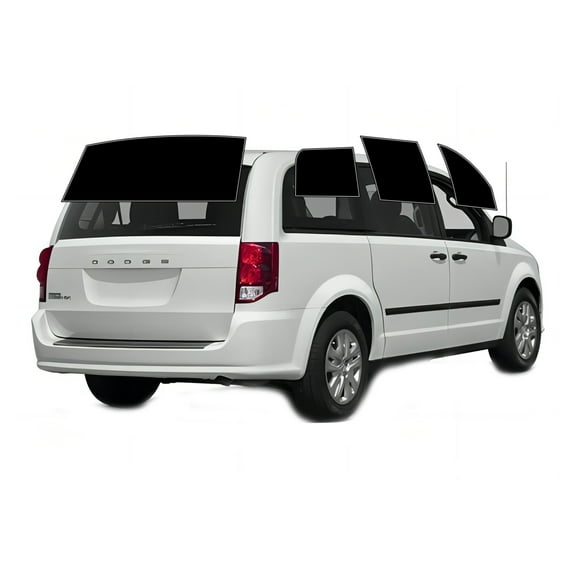 Haiy Co - PreCut 2Ply 05% Window Tint Film Kit For 2008-2020 Dodge Grand Caravan -Side+Rear Window
