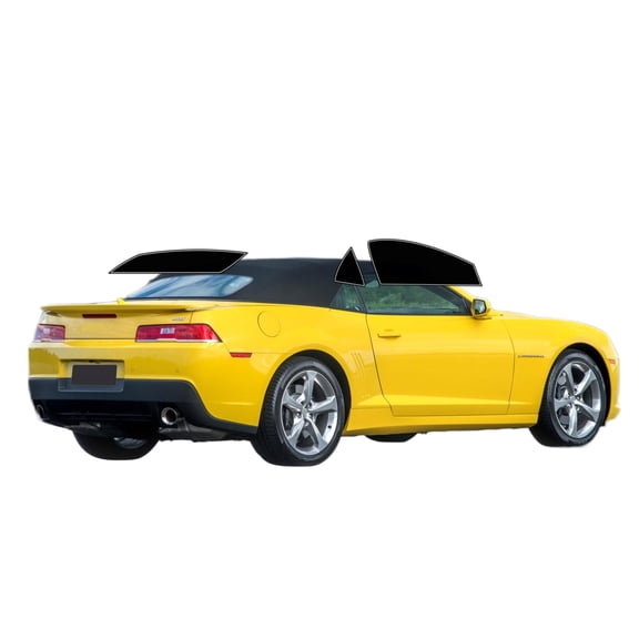 Haiy Co - PreCut 2Ply 05% Window Tint Film Kit For 2009-2015 Chevrolet Camaro Convertible -Side+Rear Window