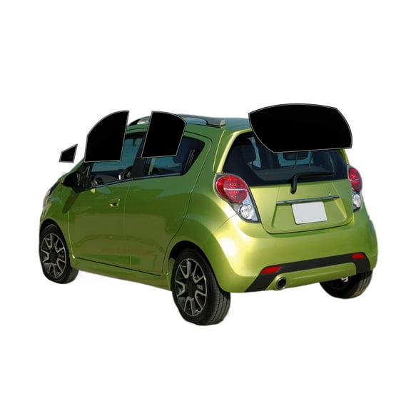 Haiy Co - PreCut 2Ply 05% Window Tint Film Kit For 2011-2015 Chevrolet Spark -Side+Rear Window