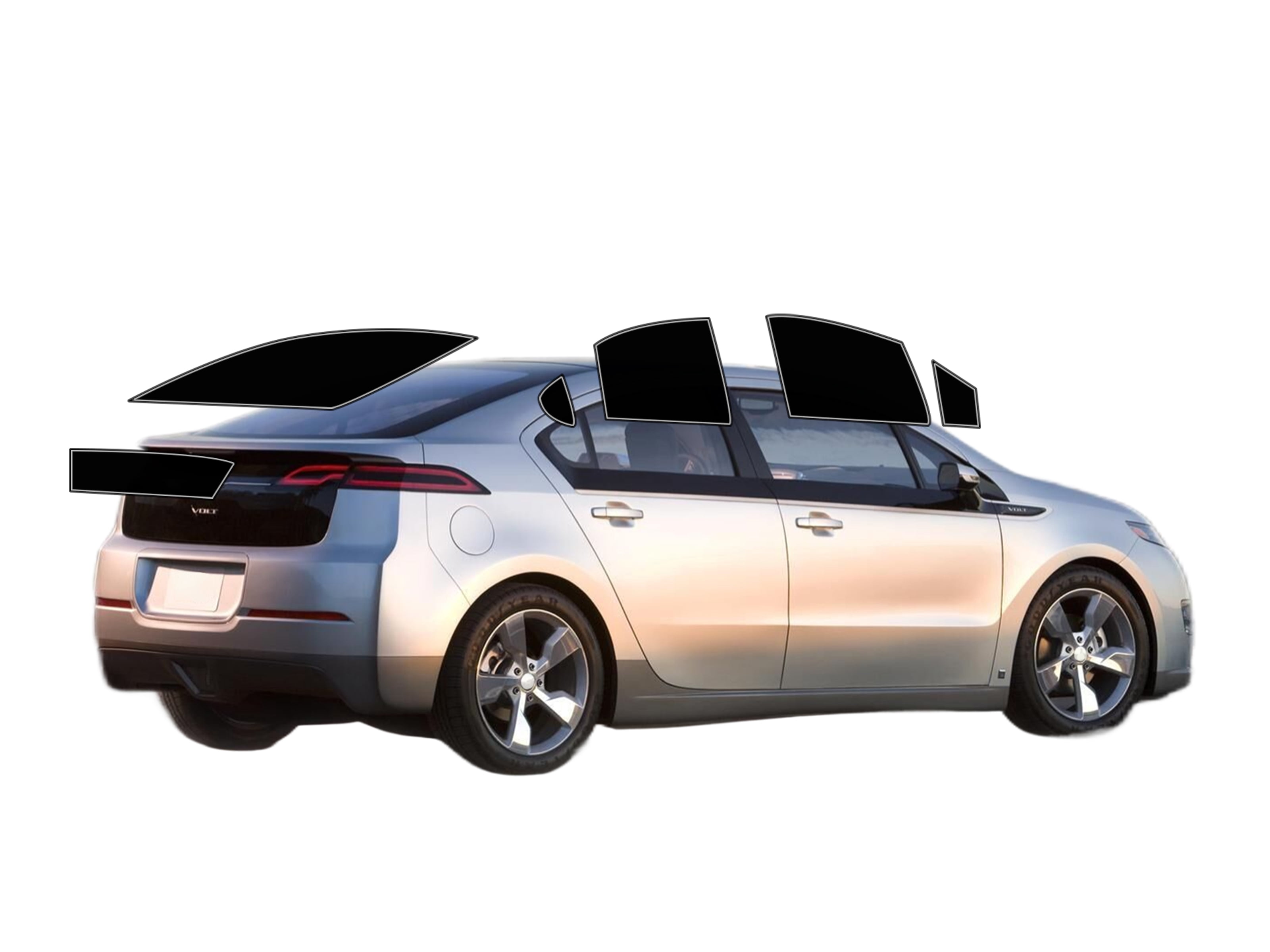 Haiy Co - PreCut 2Ply 05% Window Tint Film Kit For 2011-2015 Chevrolet ...