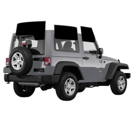 Haiy Co - PreCut 2Ply 05% Window Tint Film Kit For 2011-2017 Jeep Wrangler 2Door -Side+Rear Window