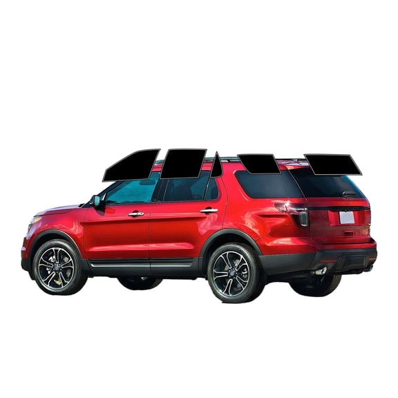 Haiy Co - PreCut 2Ply 05% Window Tint Film Kit For 2011-2019 Ford Explorer 4door -Side+Rear Window