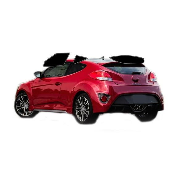 Haiy Co - PreCut 2Ply 05% Window Tint Film Kit For 2012-2017 Hyundai Veloster -Side+Rear Window