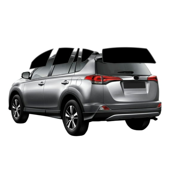 Haiy Co - PreCut 2Ply 05% Window Tint Film Kit For 2013-2018 Toyota Rav4 4Door -Side+Rear Window